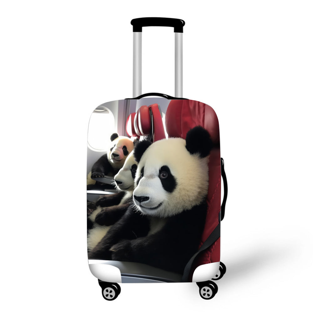 Panda Bears on a Plane Baggage Cover