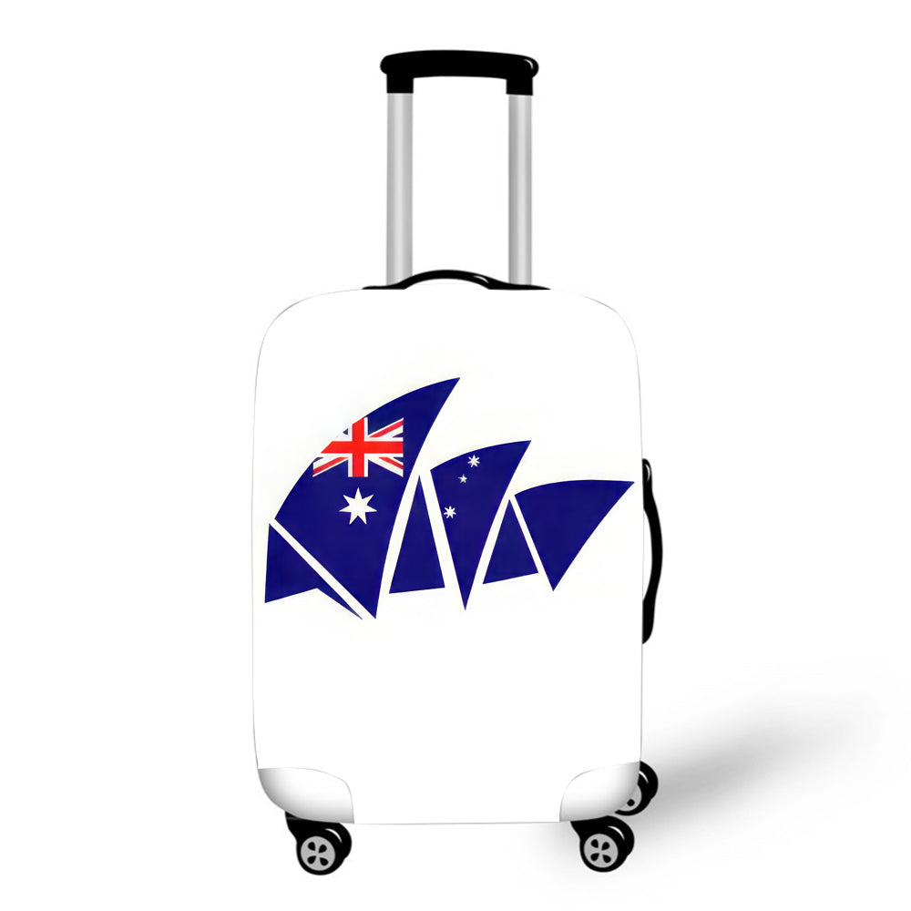 Australia Flag on Opera House Sails Baggage Cover