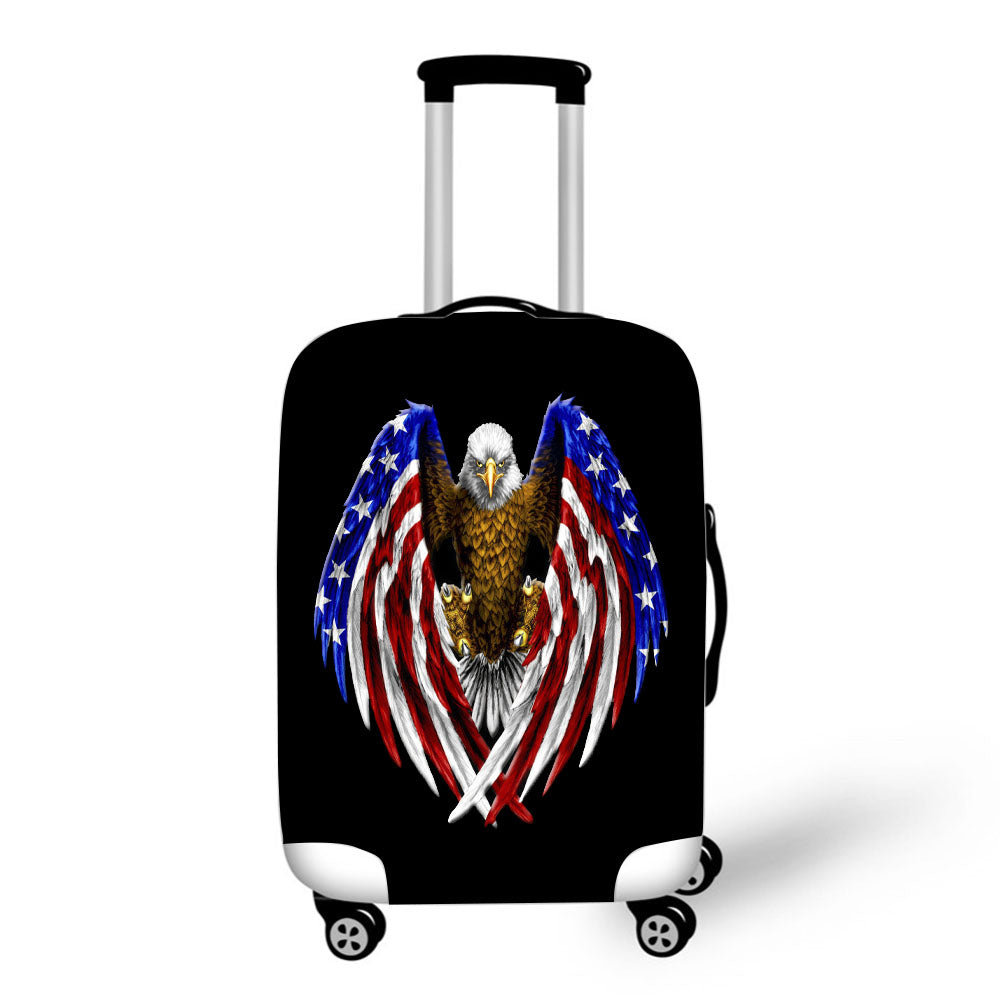 American Eagle and Flag Baggage Cover