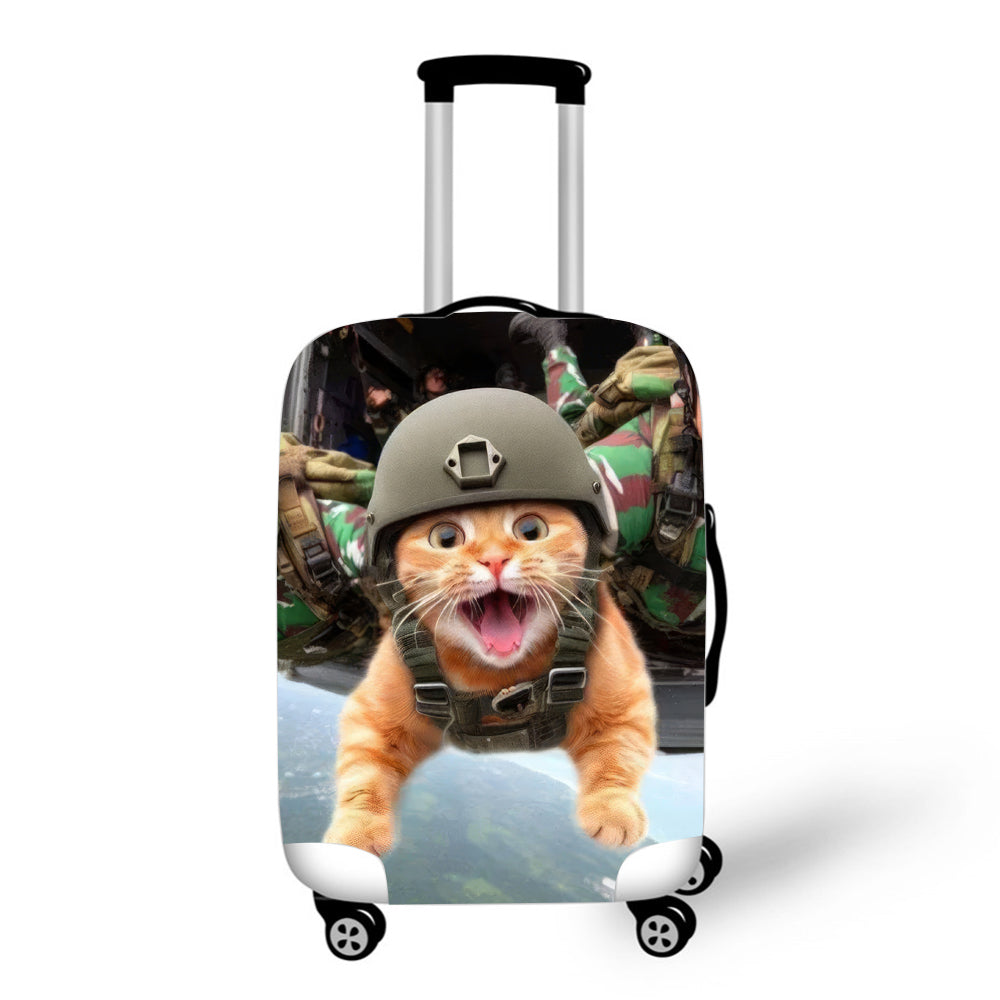 Cat Skydiving Baggage Cover