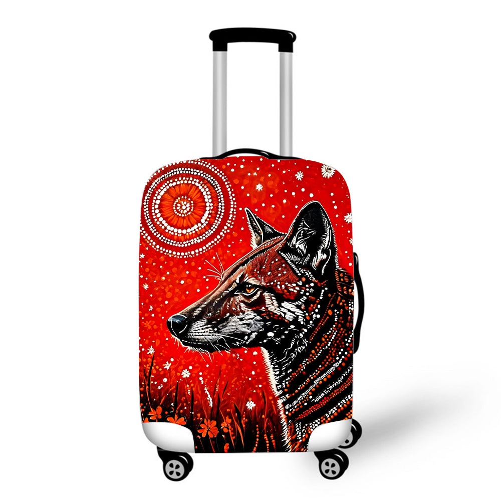 Aboriginal Dingo Print Baggage Cover