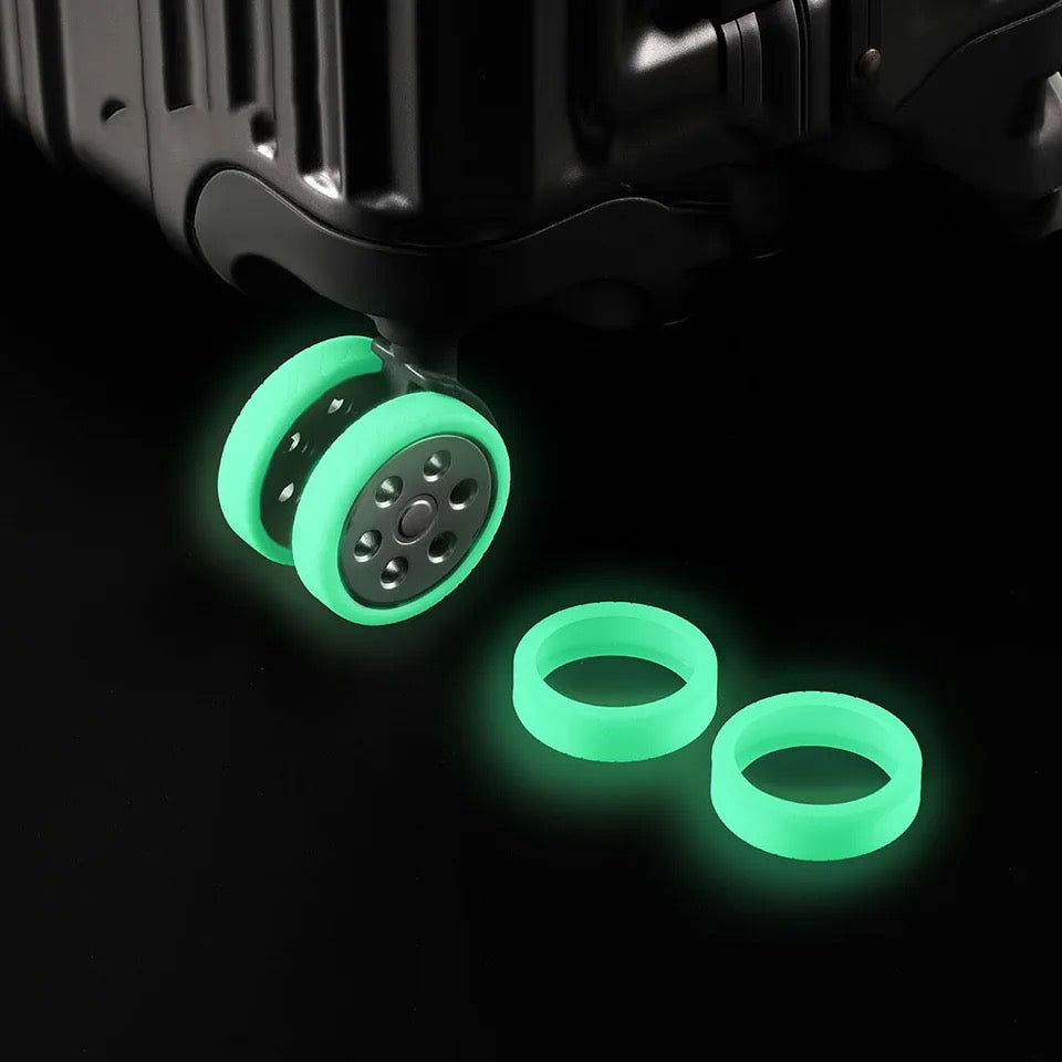 4/8 Pieces Set Silicone Luggage Protector Wheel Covers