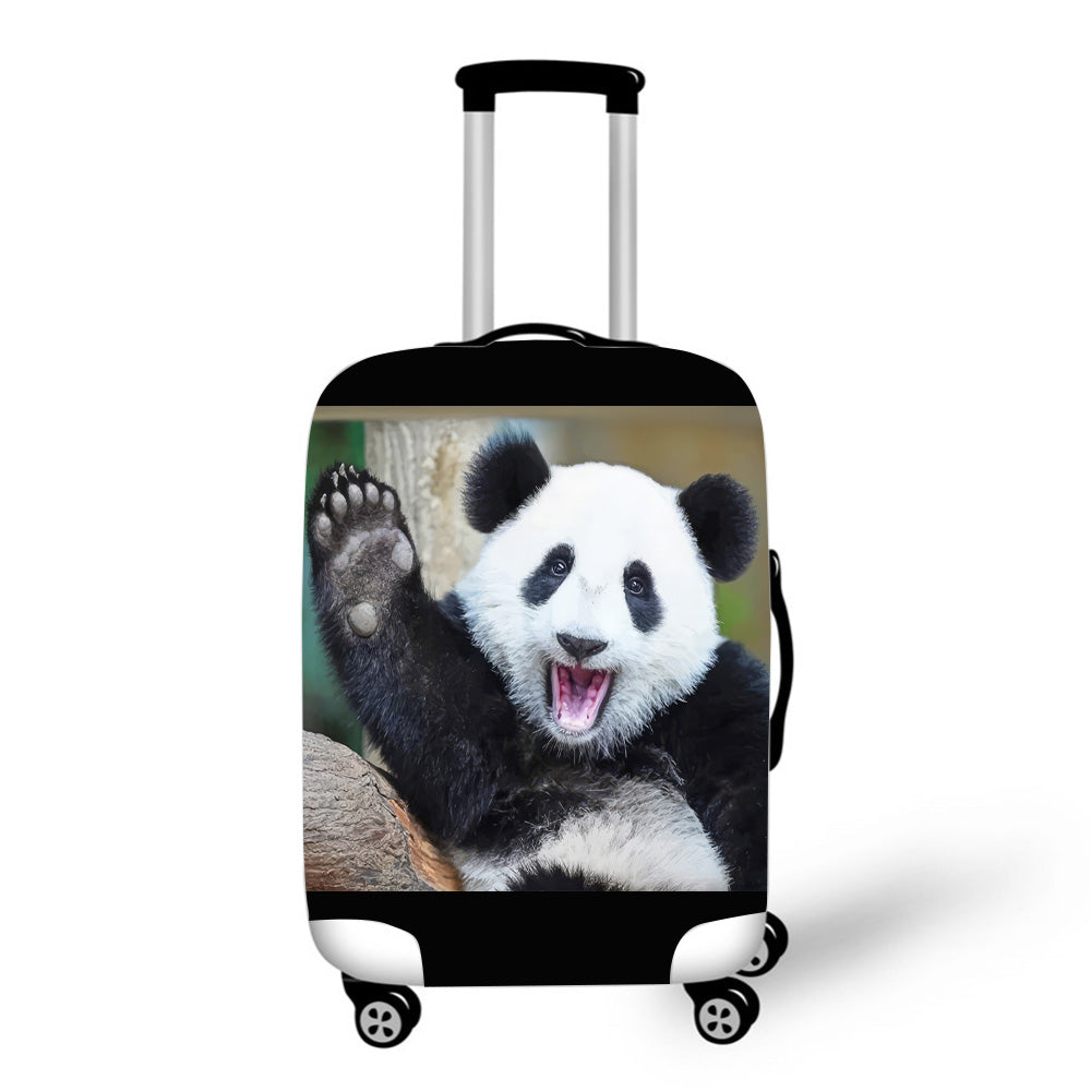 Panda Waving Baggage Cover