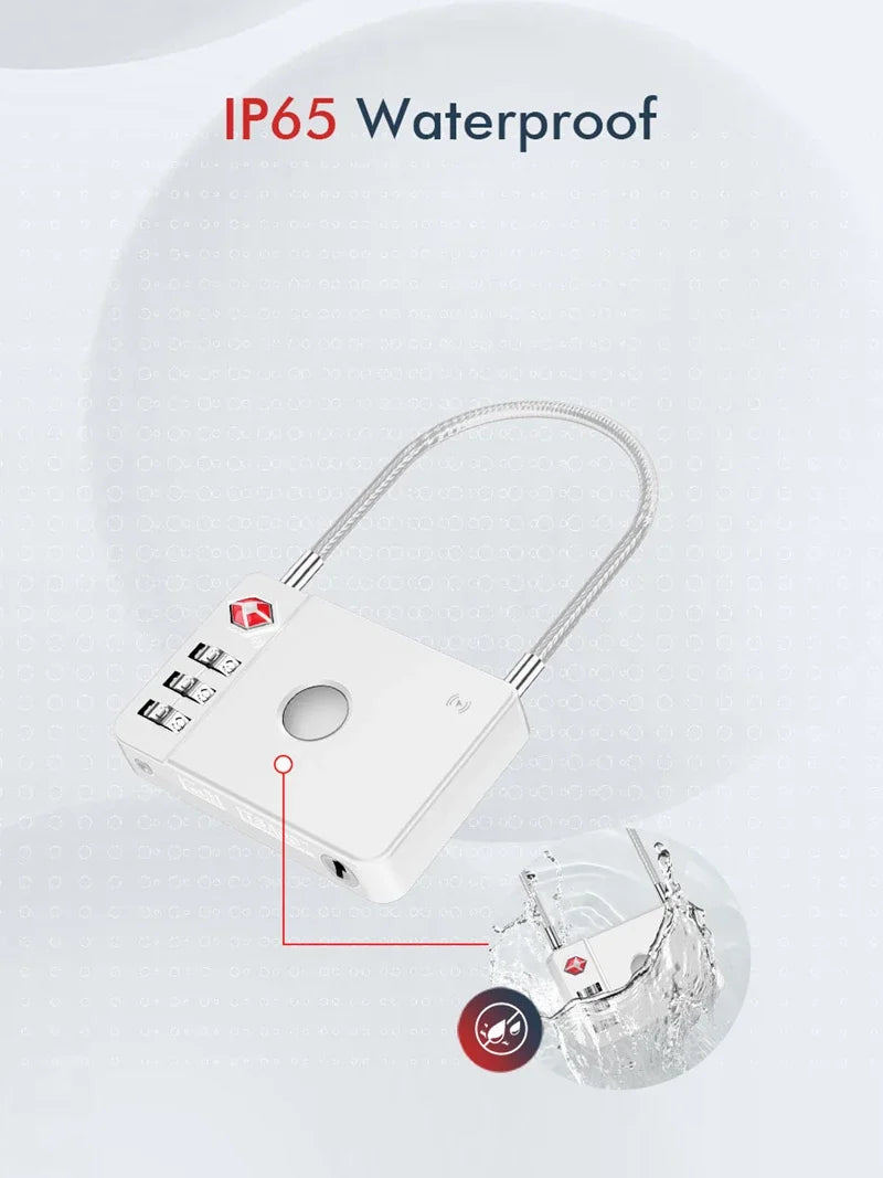 Travel Smartlock Padlock with Tracking
