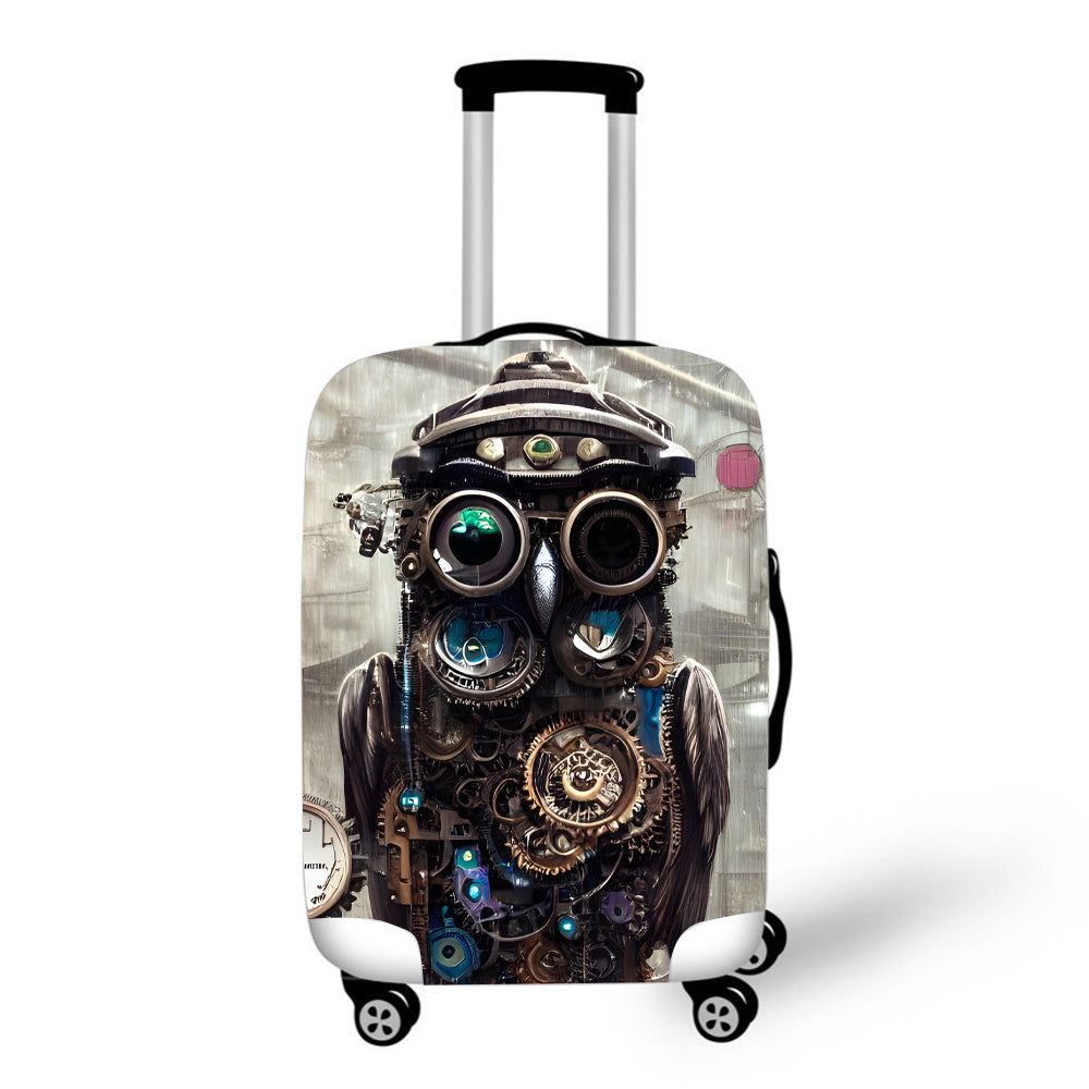Steampunk Owl Baggage Cover