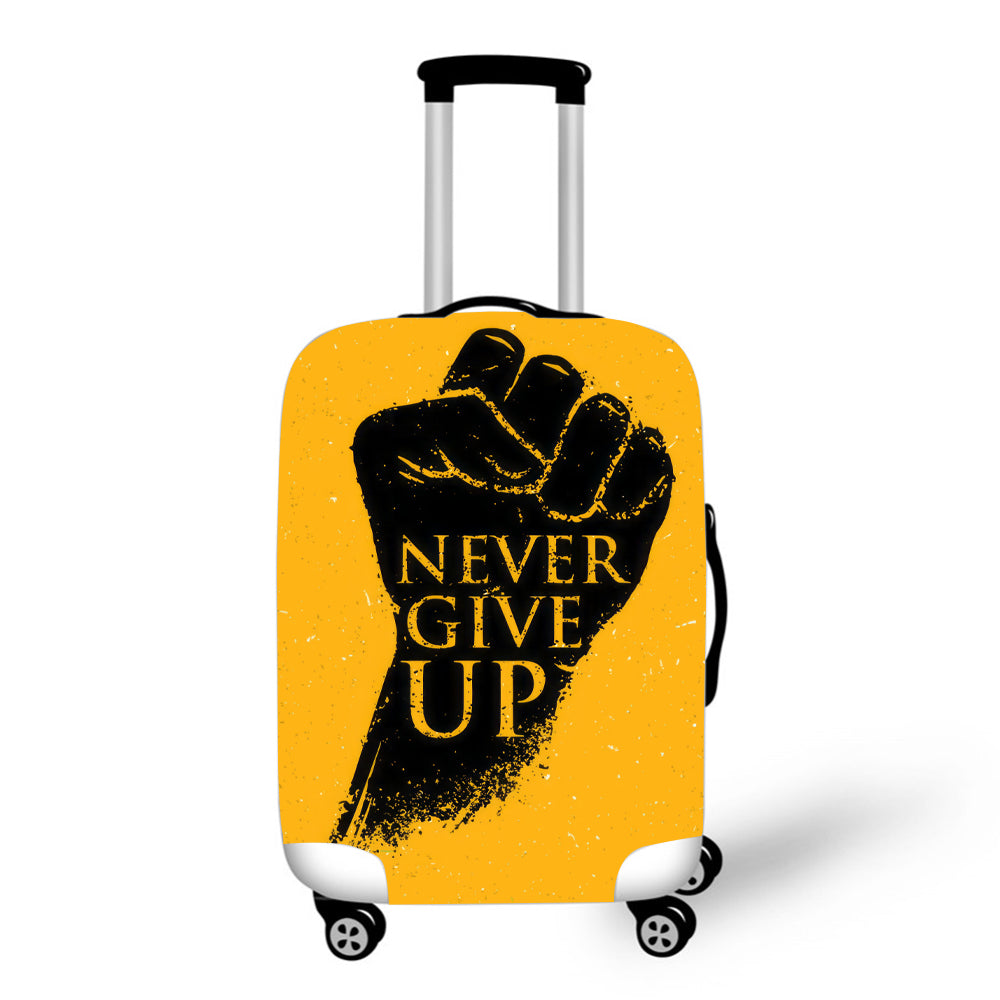 Never Give Up Baggage Cover