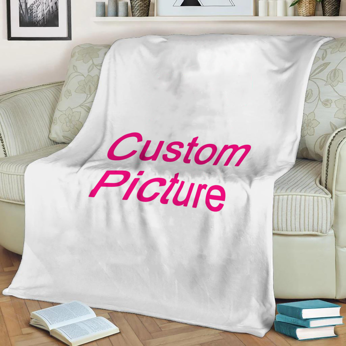 Create Your Own Custom Picture Fleece Throw Blanket
