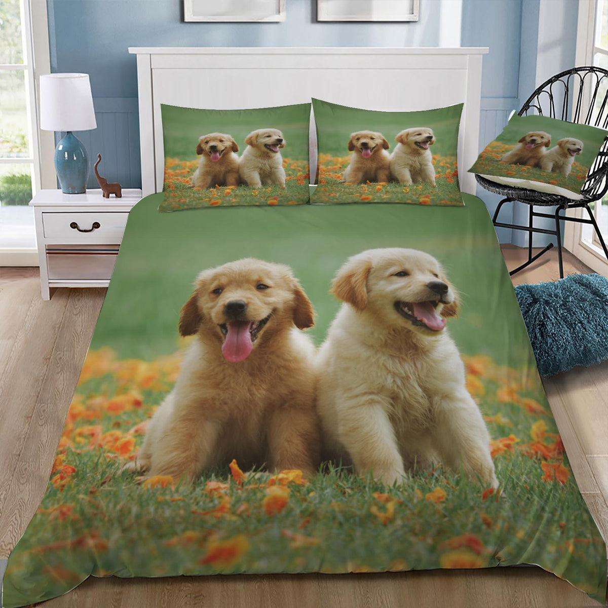 Puppy Dogs Duvet / Doona Cover and 2 Pillow Slips