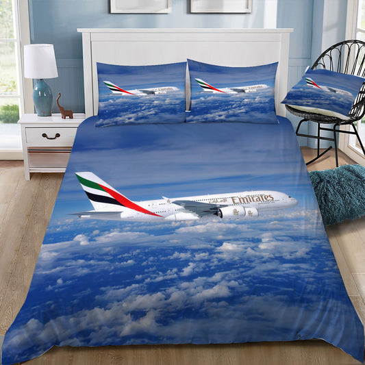 Emirates A380 in Flight Doona / Duvet Cover and 2 Pillow Slips