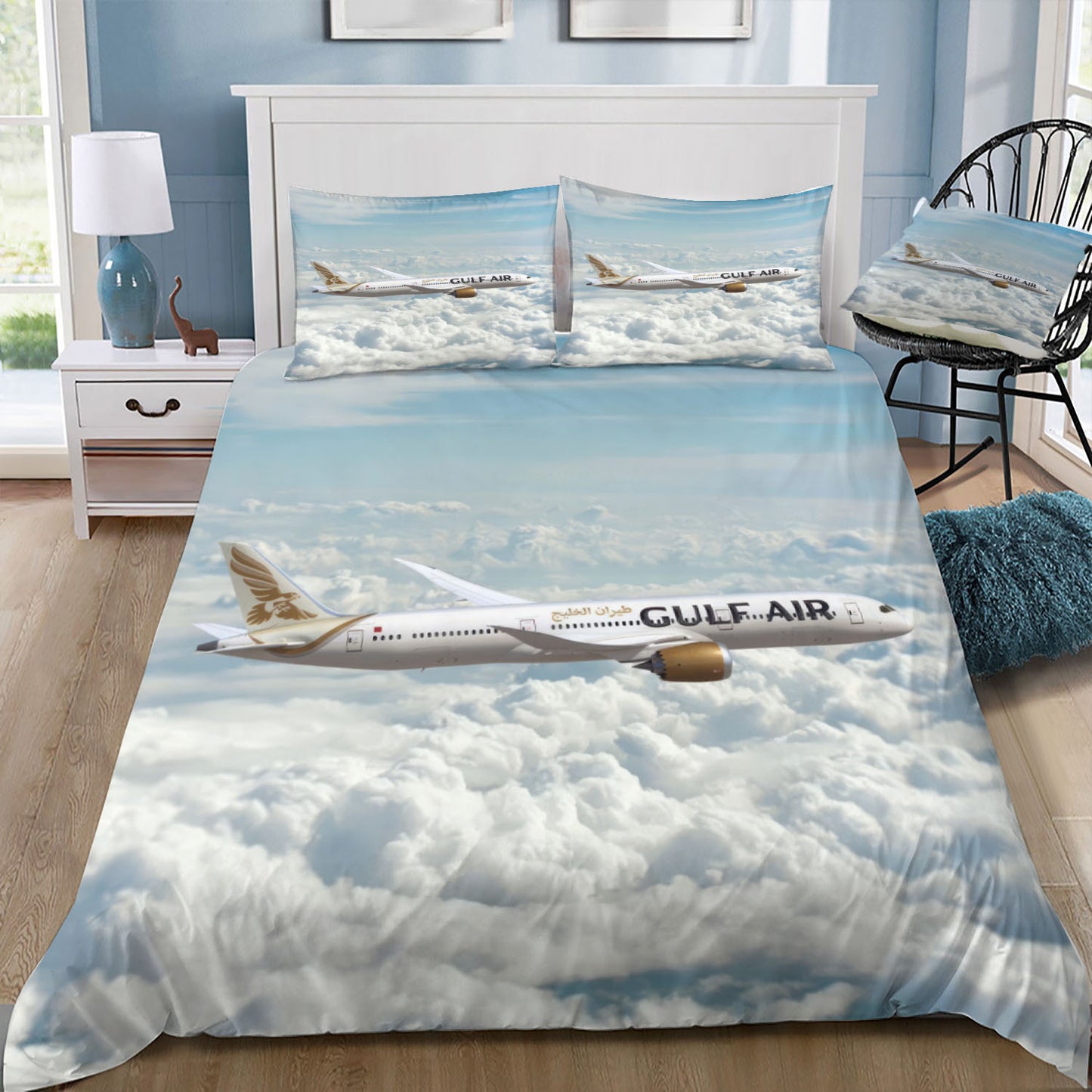 Gulf Air 787 In Flight Doona / Duvet Cover and 2 Pillow Slips