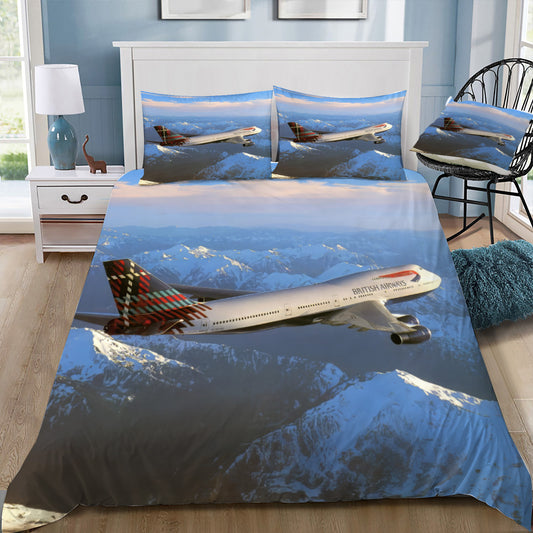 British Airways 747-400 Tartan Livery In Flight Livery Doona / Duvet Cover and 2 Pillow Slips