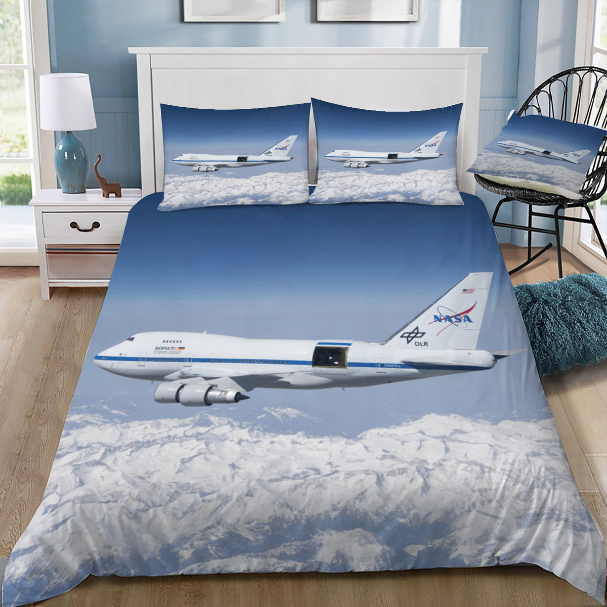Sofia NASA`s 747 SP Doona / Duvet Cover and 2 Pillow Slips