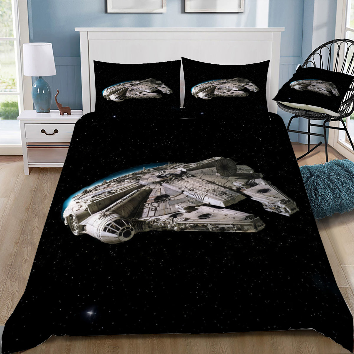 Star Wars Millennium Falcon Duvet / Doona Cover and 2 Pillow Slips