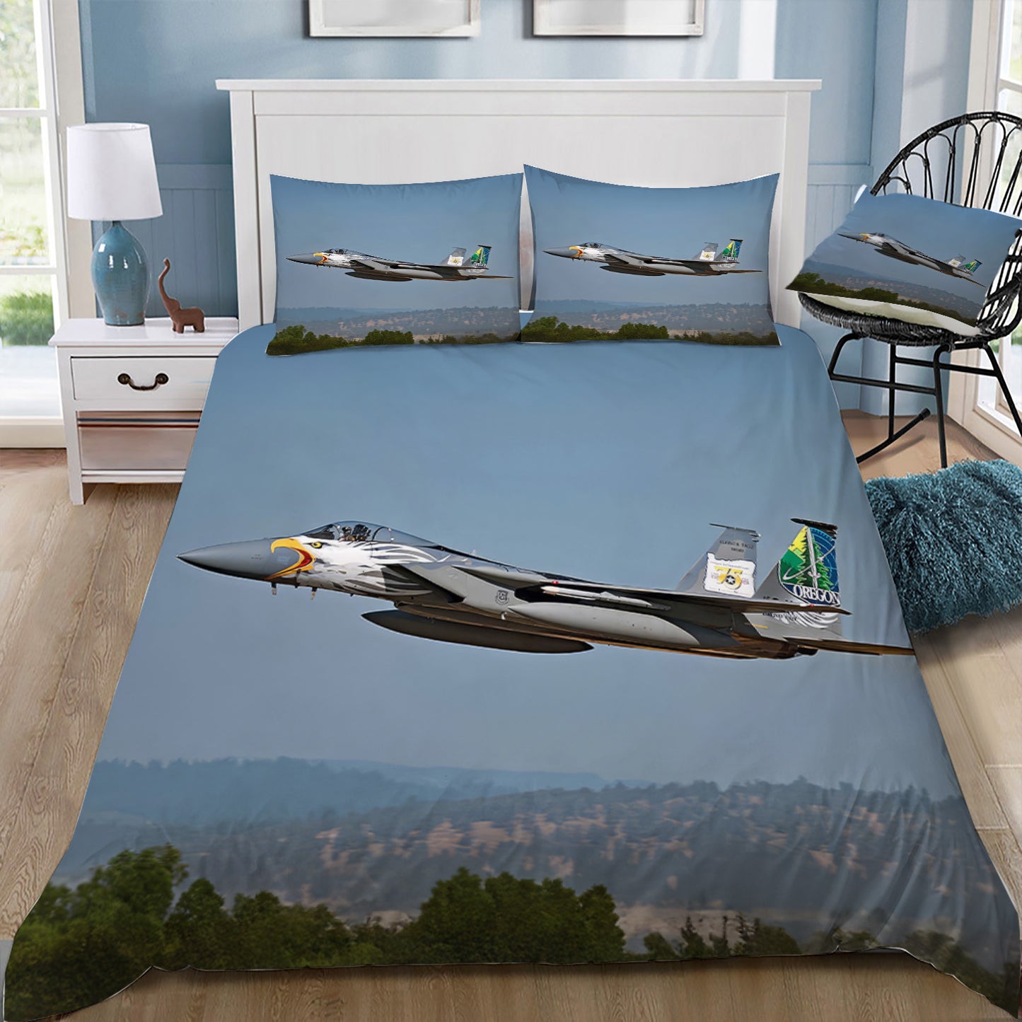 F-15 Fighting Eagle Doona / Duvet Cover and 2 Pillow Slips