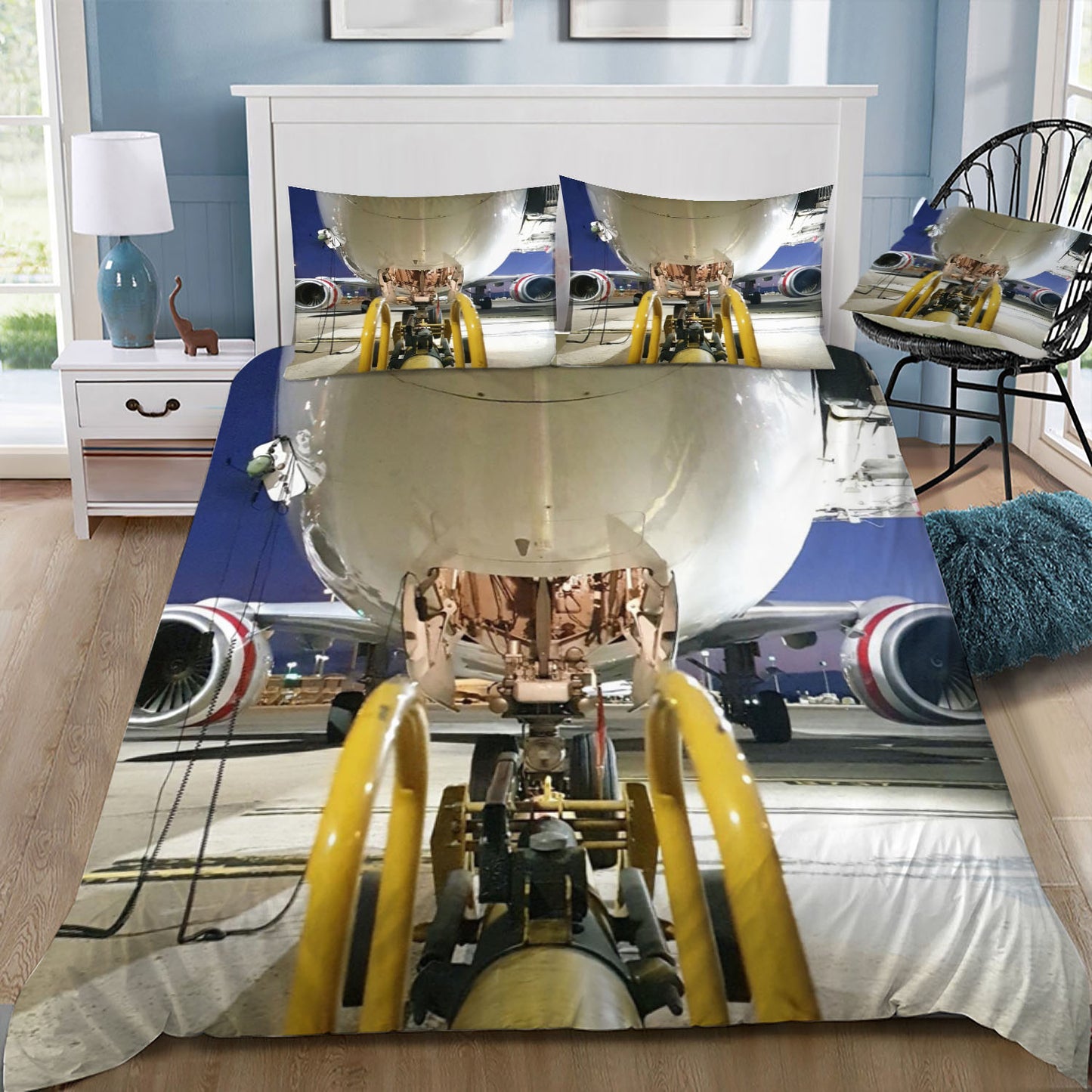 737 Preparing For departure Doona / Duvet Cover and 2 Pillow Slips
