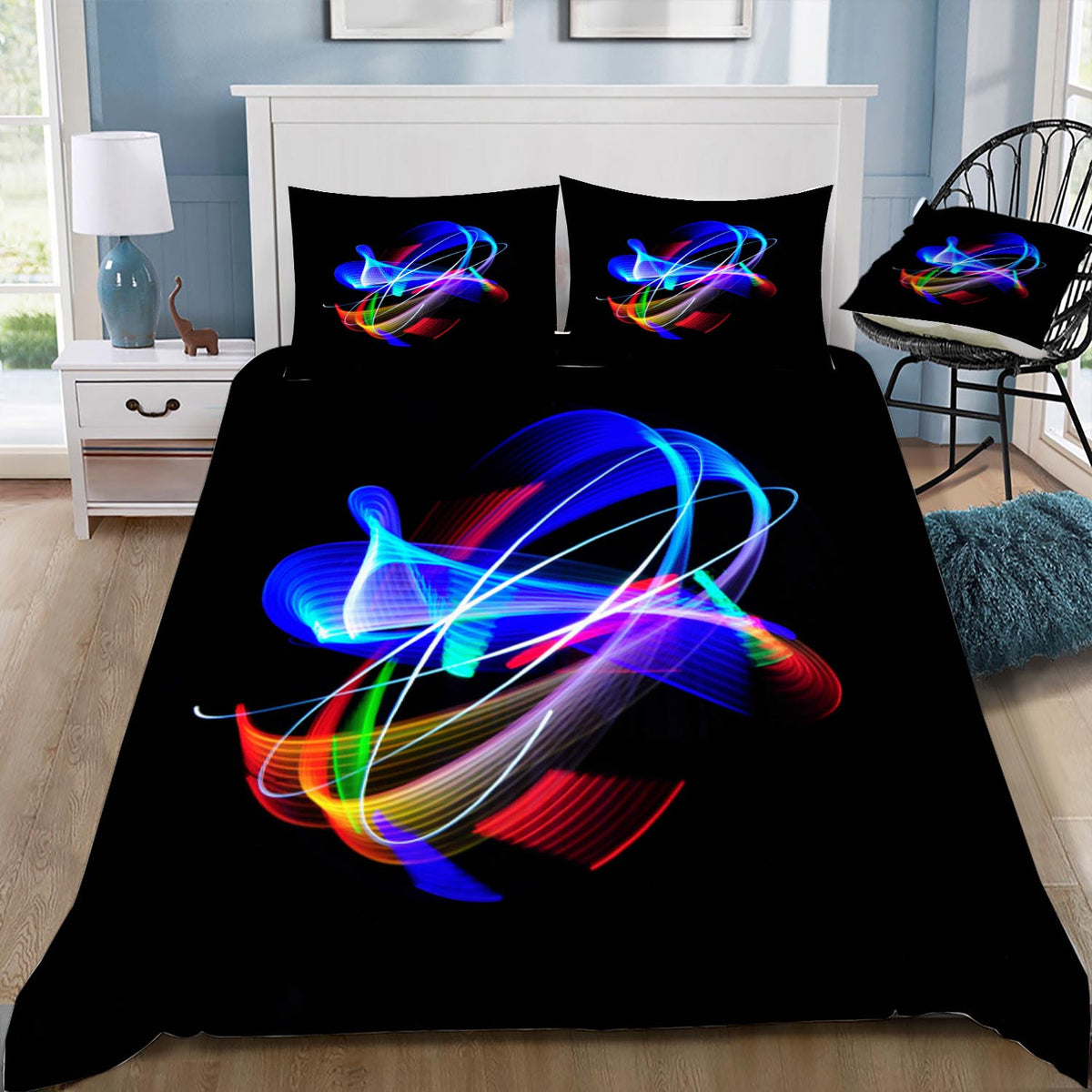 Abstract Sci-Fi Design Duvet / Doona Cover and 2 Pillow Slips