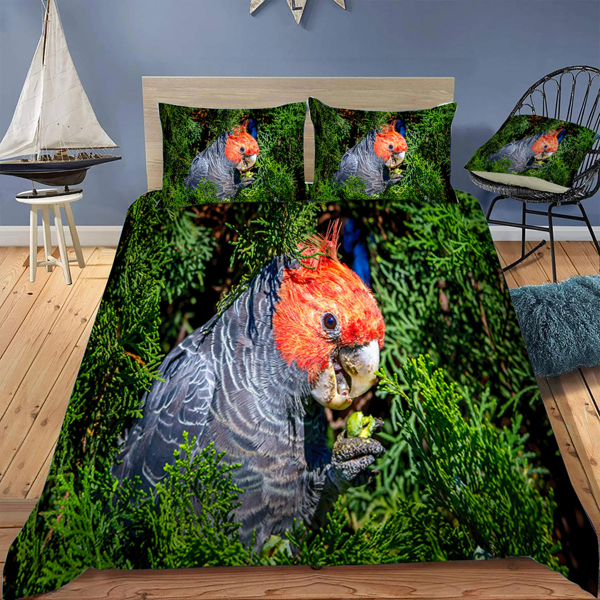 Gang Gang Parrot Duvet / Doona Cover and 2 Pillow Slips