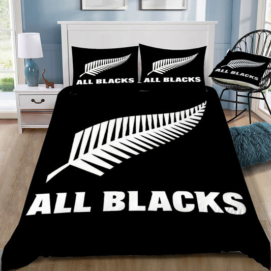New Zealand All Blacks Rugby Duvet / Doona Cover and 2 Pillow Slips