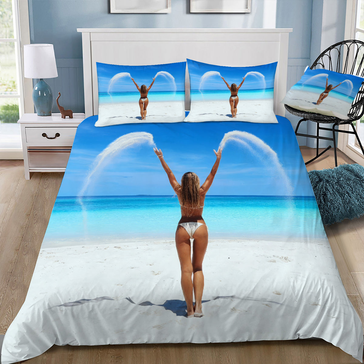 Loving the Beach Duvet / Doona Cover and 2 Pillow Slips