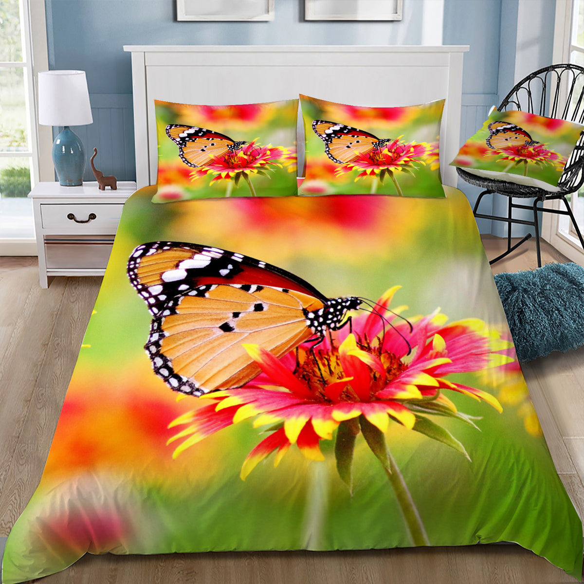 Butterfly Duvet / Doona Cover and 2 Pillow Slips