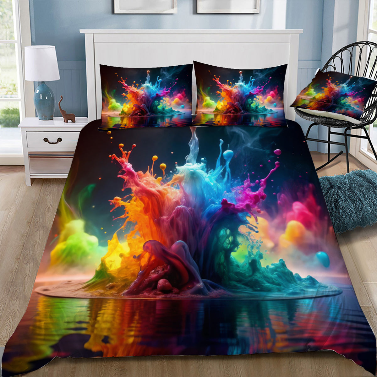Colour Explosion 4 Duvet / Doona Cover and 2 Pillow Slips