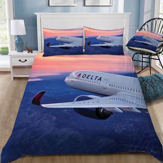 Delta Airlines Airbus A350 Doona / Duvet Cover and 2 Pillow Slips
