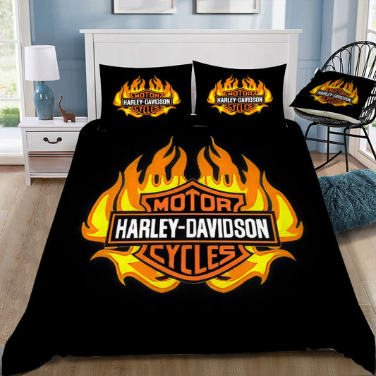 Harley Davidson Duvet / Doona Cover and 2 Pillow Slips
