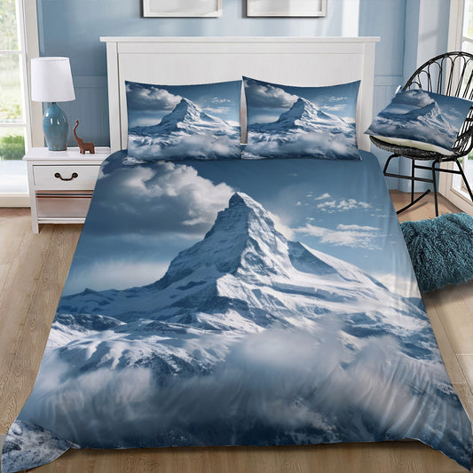 The Matterhorn Switzerland Duvet / Doona Cover and 2 Pillow Slips