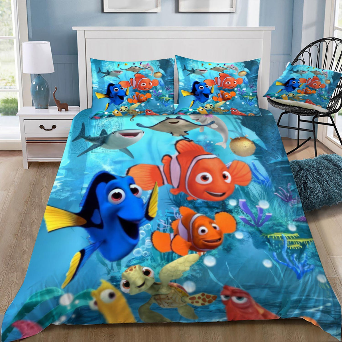 Nemo Tropical Fish Duvet / Doona Cover and 2 Pillow Slips