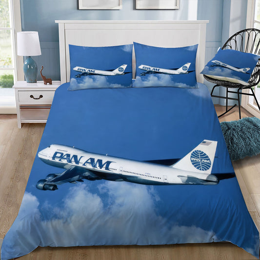 Pan Am Airlines Boeing 747-200 Doona / Duvet Cover and 2 Pillow Slips
