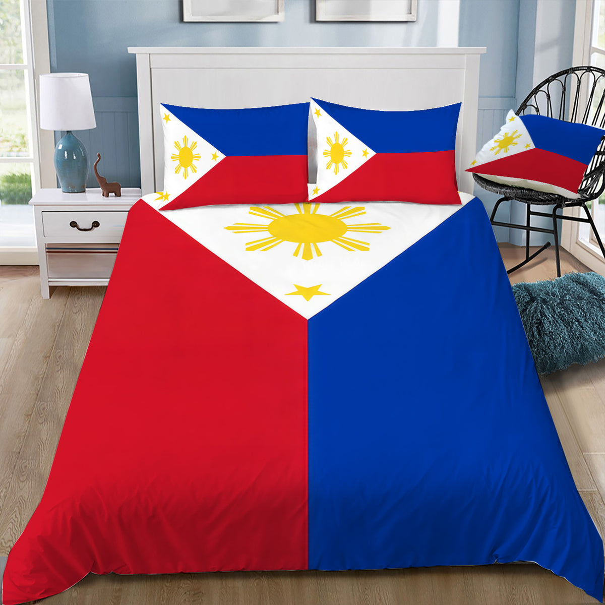 Philippines National Flag Duvet / Doona Cover and 2 Pillow Slips