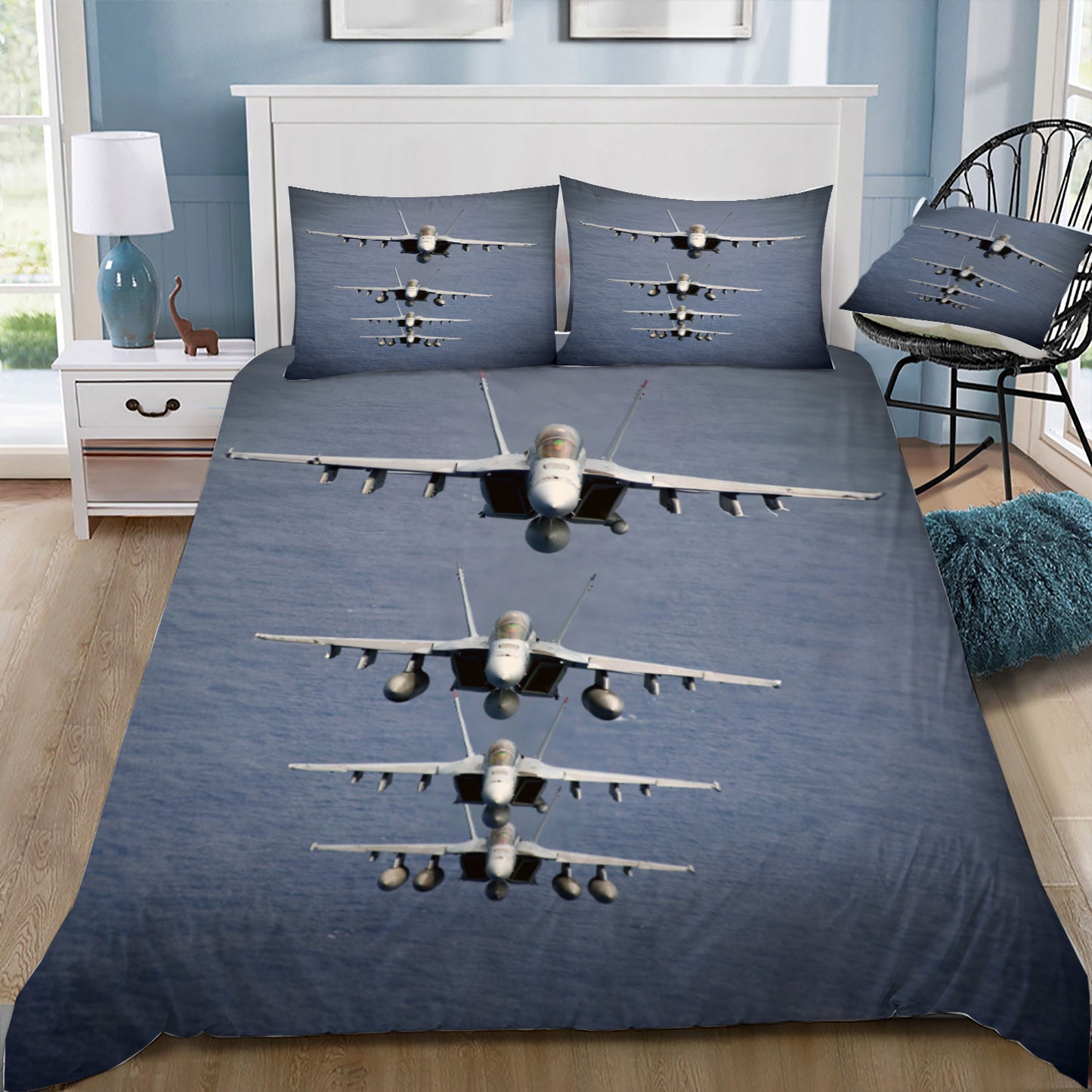RAAF FA-18s Hornets in Formation Doona / Duvet Cover and 2 Pillow Slips