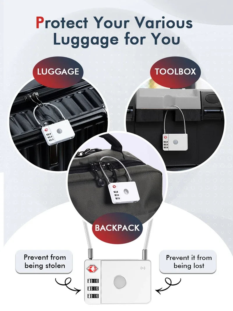 Travel Smartlock Padlock with Tracking