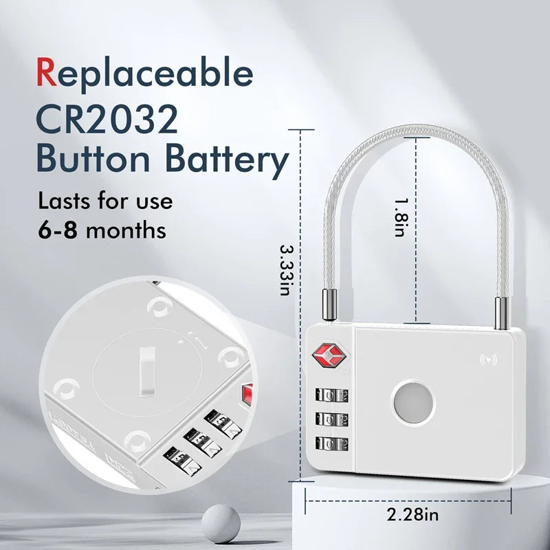 Travel Smartlock Padlock with Tracking