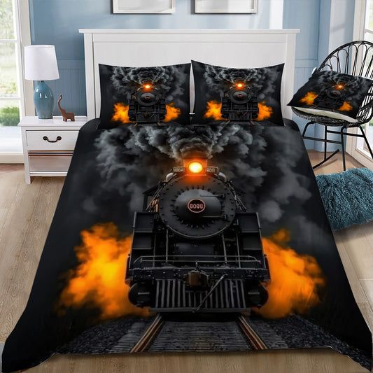 Steam Train Duvet / Doona Cover and 2 Pillow Slips