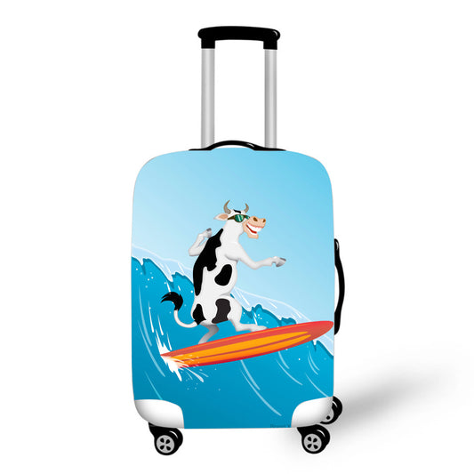 Surfing Cow Baggage Cover