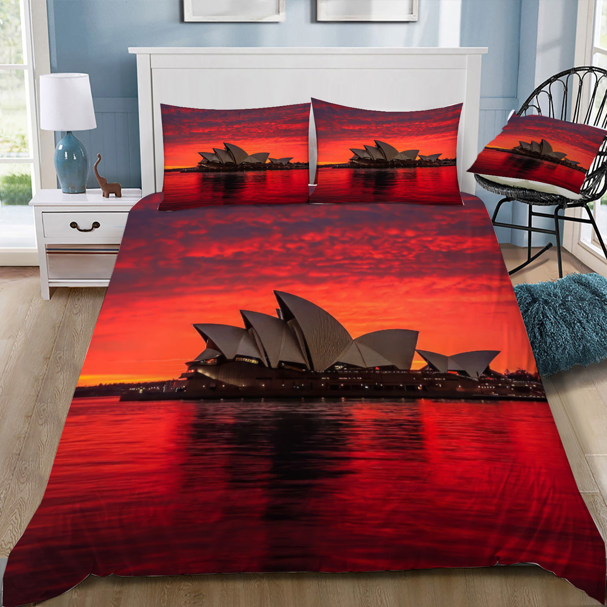 Sydney Opera House at Dawn Duvet / Doona Cover and 2 Pillow Slips