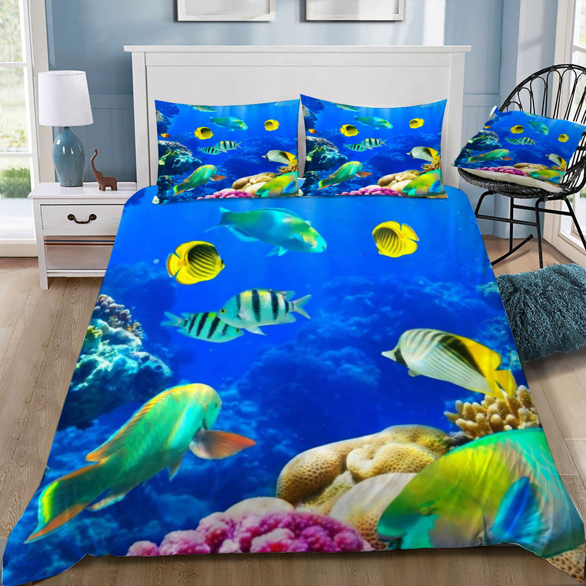 Tropical Fish Duvet / Doona Cover and 2 Pillow Slips