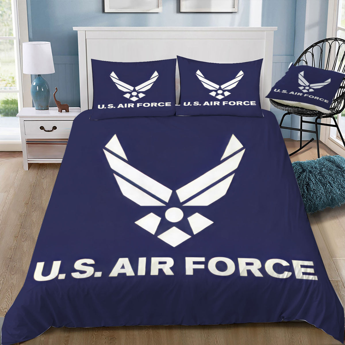 U S Air Force Duvet / Doona Cover and 2 Pillow Slips