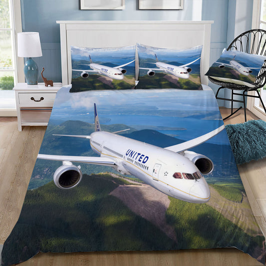 United Airlines Boeing 787 Doona / Duvet Cover and 2 Pillow Slips