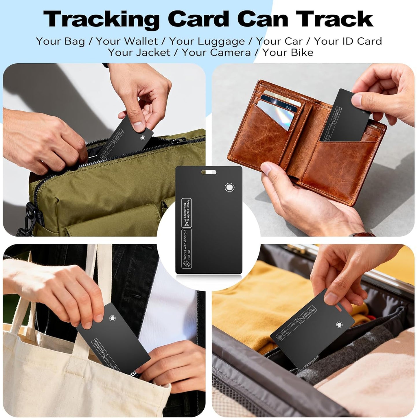 Smartcard GPS Credit Card Tracker suitable for both IOS and Android users