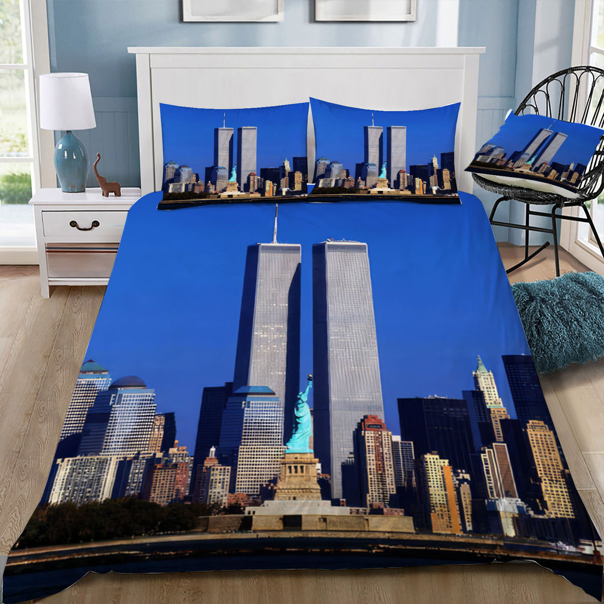 World Trade Center New York Duvet / Doona Cover and 2 Pillow Slips