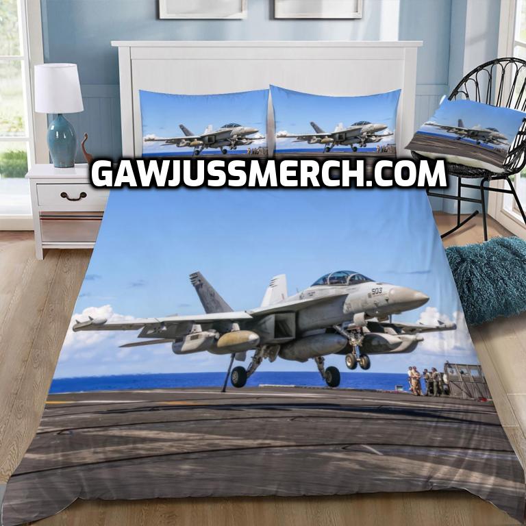 FA-18 Hornet Aircraft Carrier Landing Doona / Duvet Cover and 2 Pillow Slips