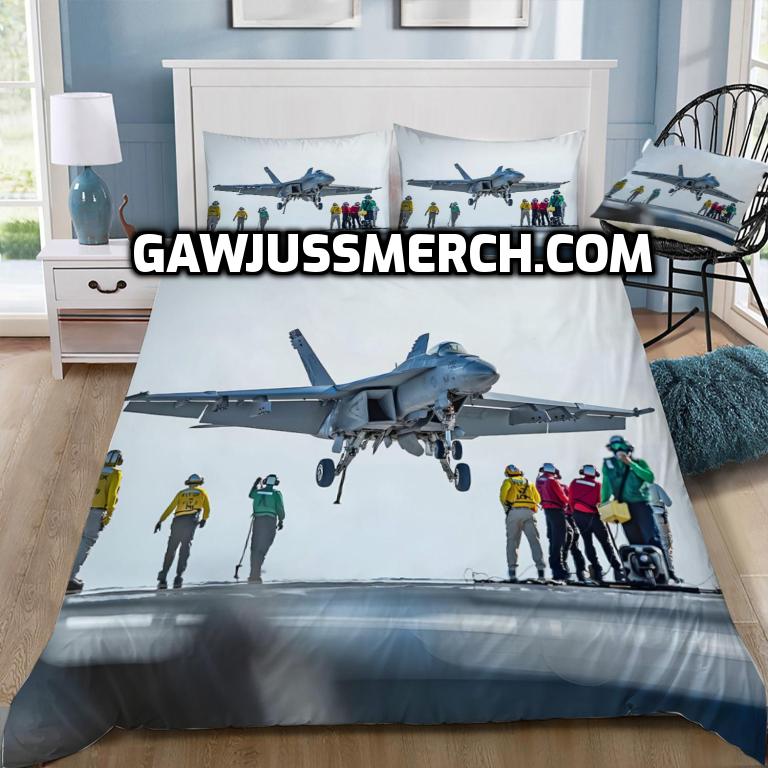 USN FA-18 Hornet Carrier Landing Doona / Duvet Cover and 2 Pillow Slips